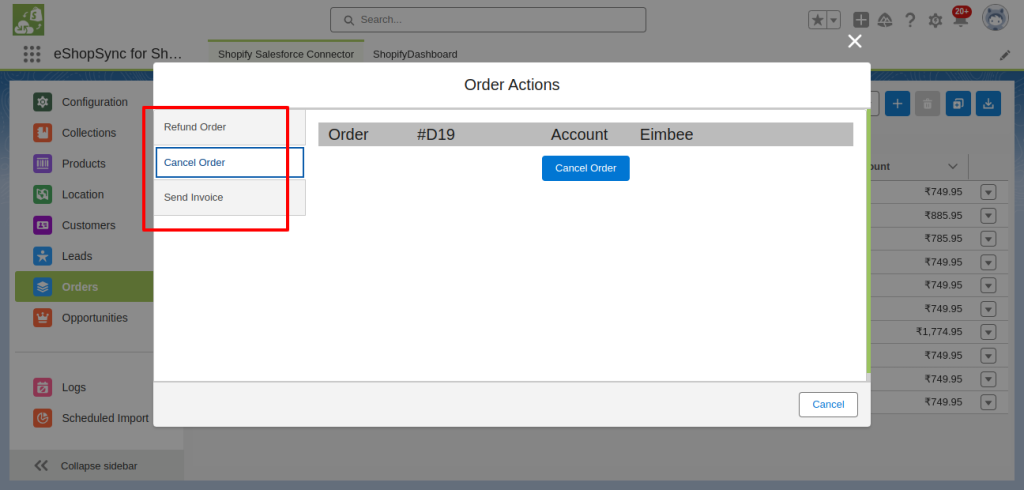 shopify salesforce integration