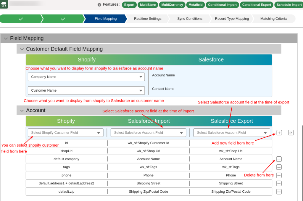 salesforce shopify connector