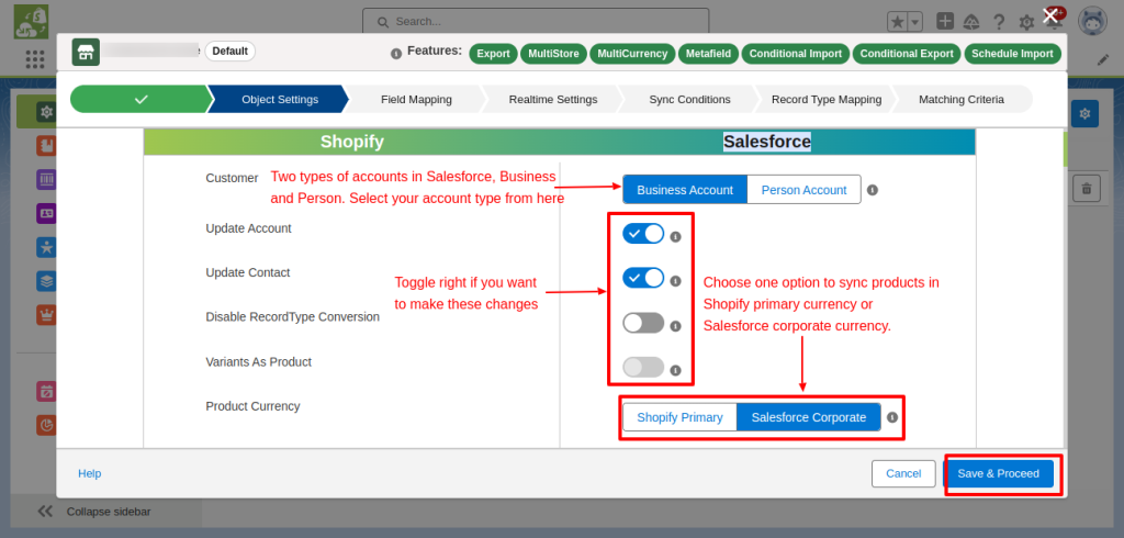 shopify config object