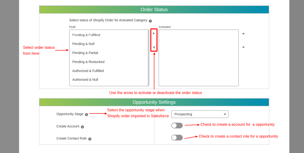 salesforce shopify connector