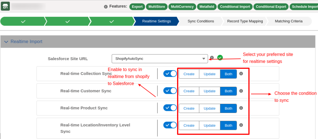 salesforce shopify connector