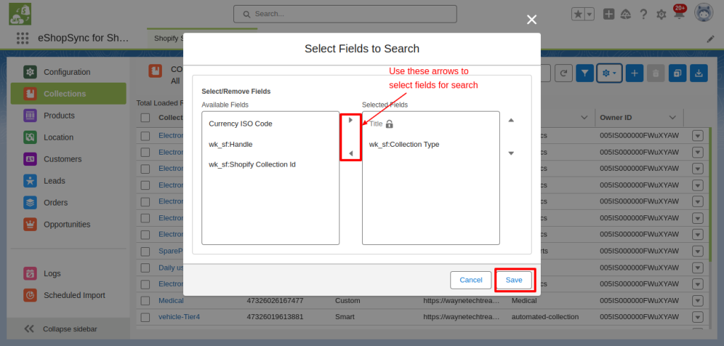 select field search