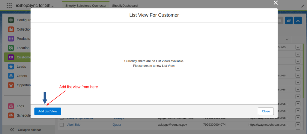 list view