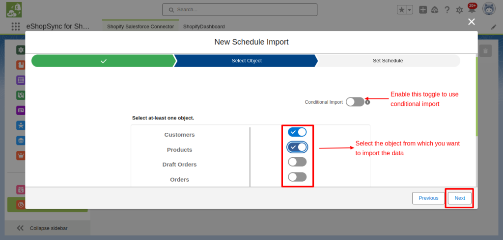 schedule import select object