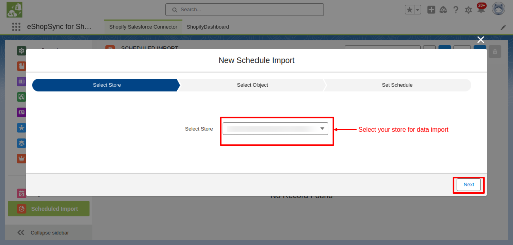 salesforce shopify connector