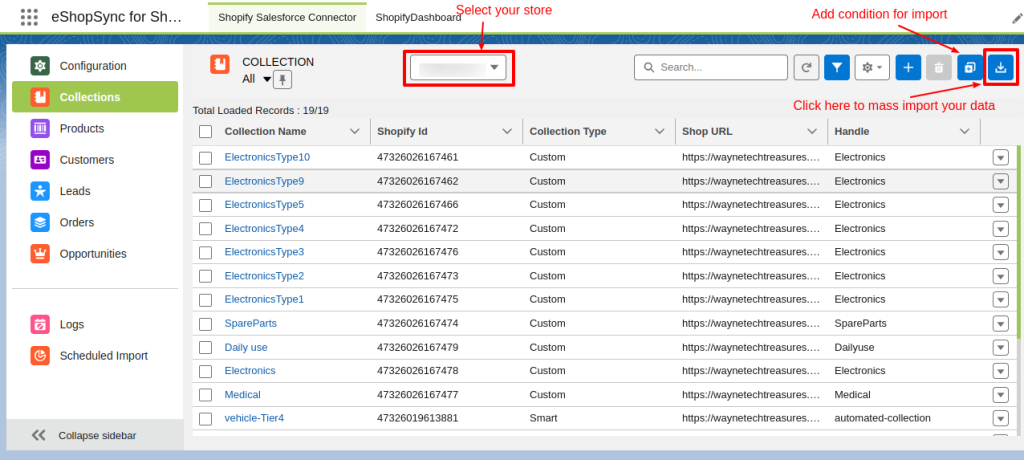 salesforce shopify sync