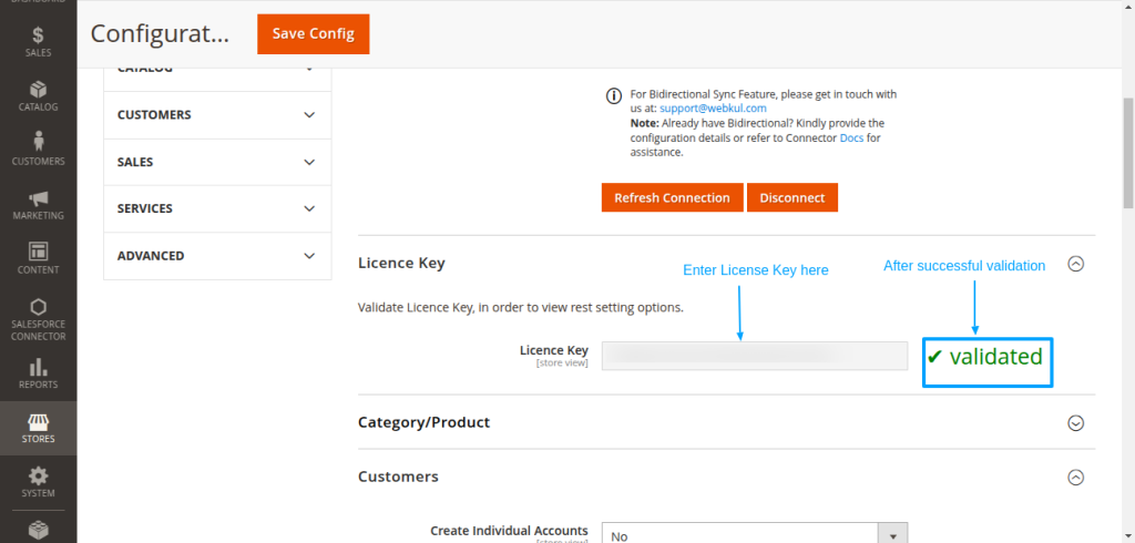 magento 2 salesforce license key