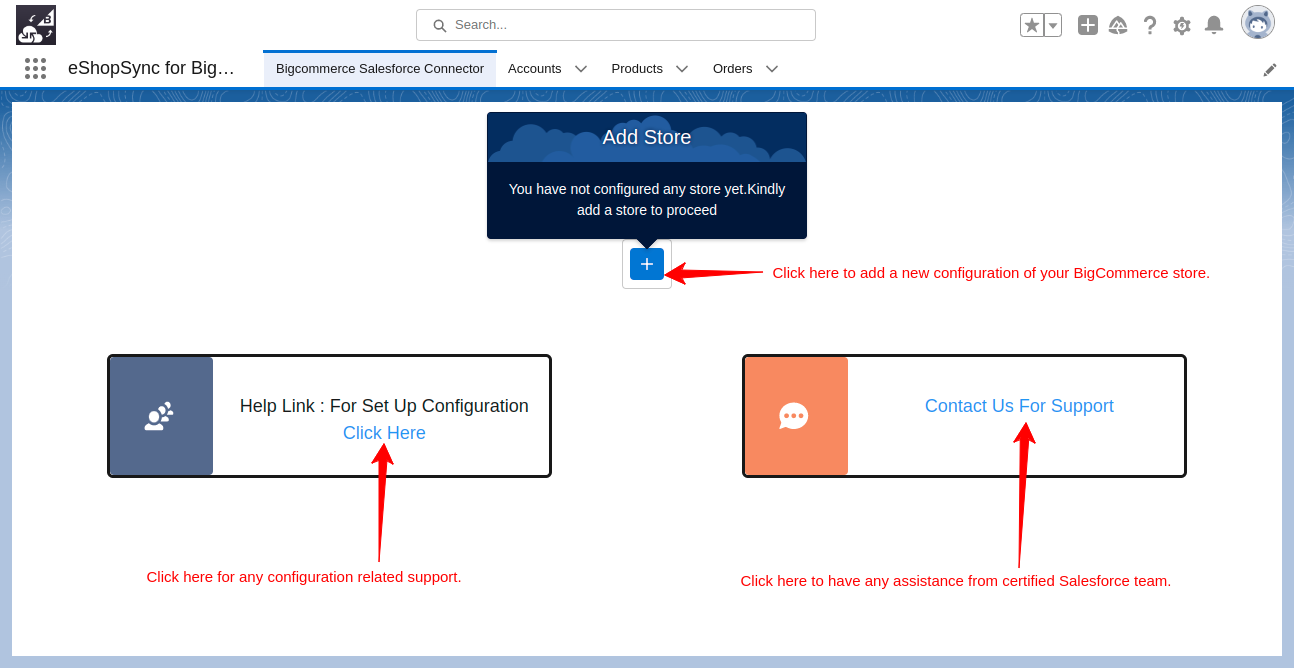 Add new BigCommerce Store Configuration