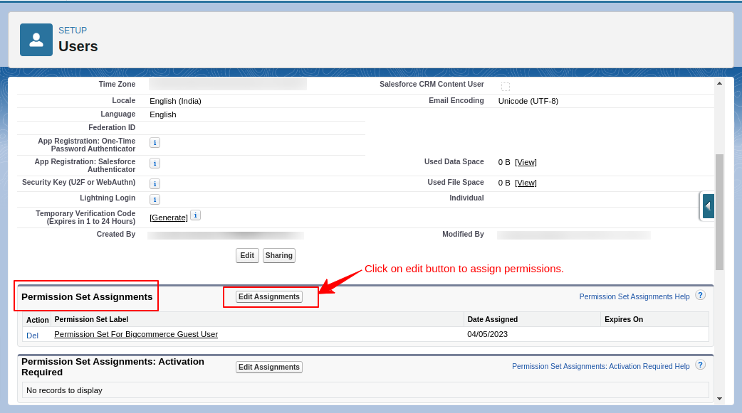 Edit permission sets assignment in Salesforce org
