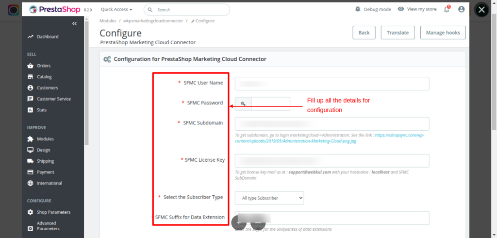 SalesForce Marketing Cloud PrestaShop