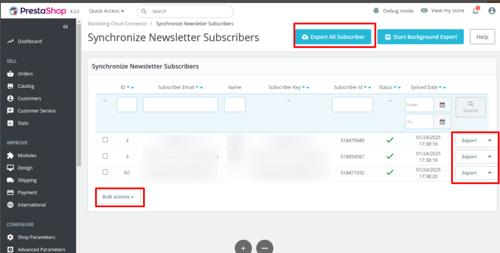 salesforce marketing cloud prestashop