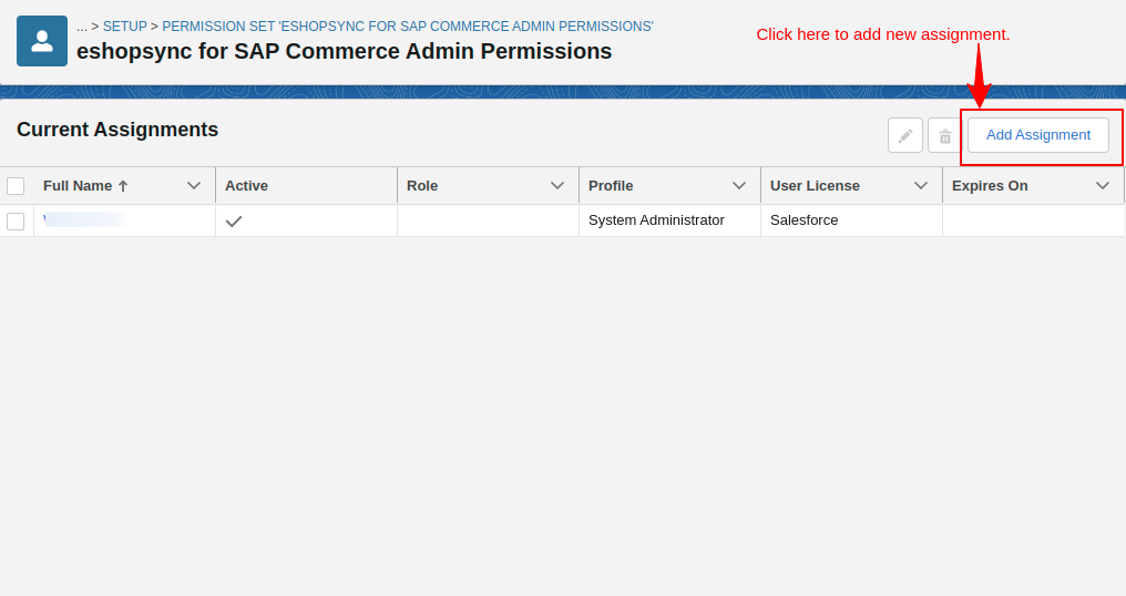 Add new assignment in Permission-Sets-Salesforce