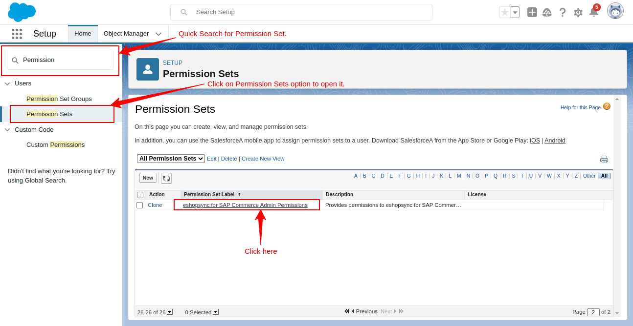 Search for SAP Permission-Sets-Salesforce