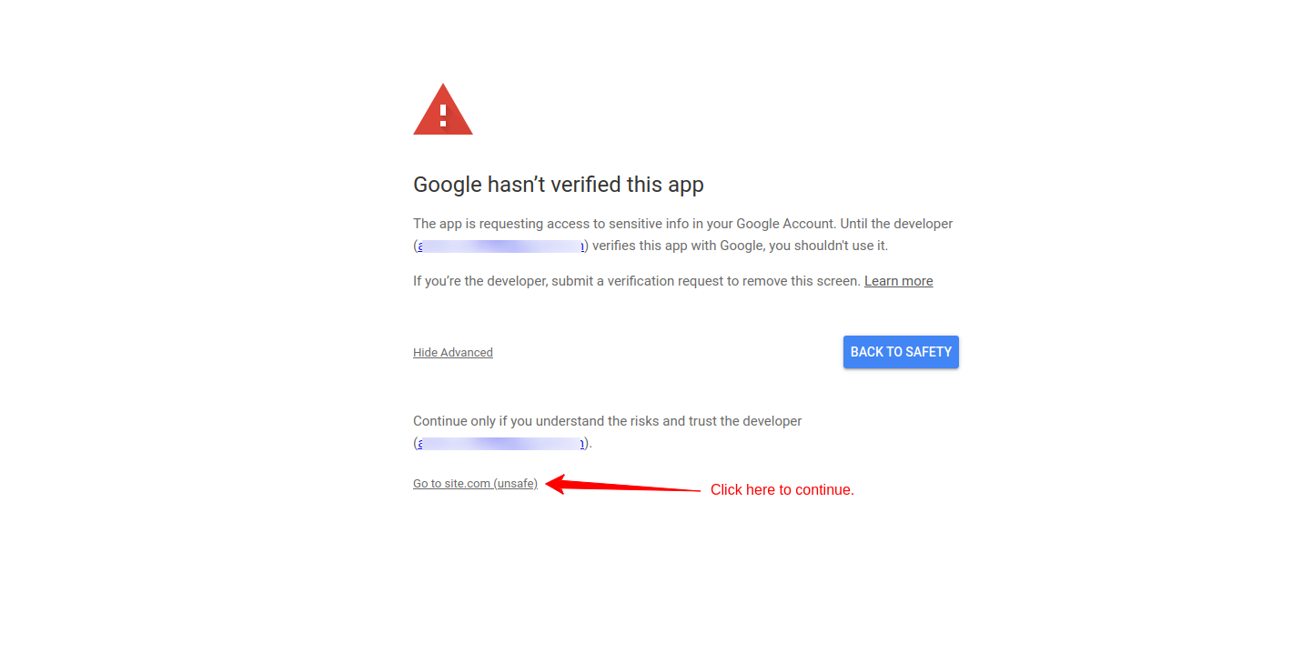 Login by continuing to authorize Google Fit account